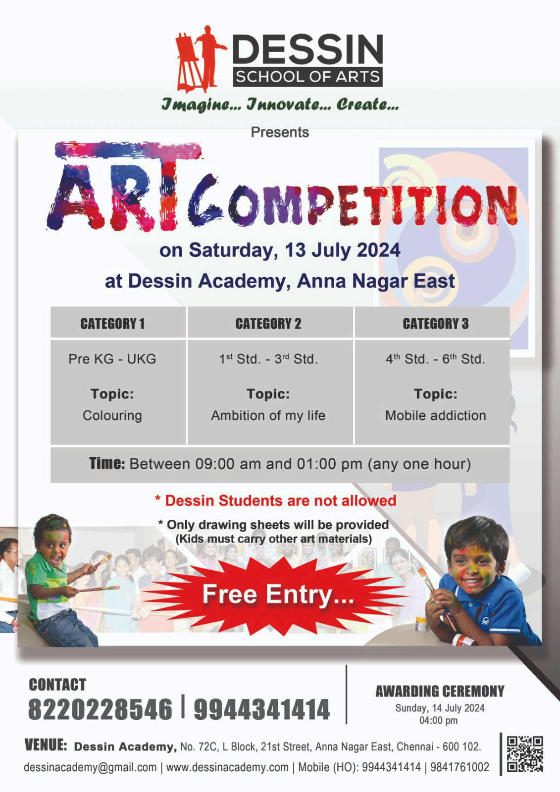 Dessin Academy, Art, Drawing & Painting Competition in Chennai, Anna ...