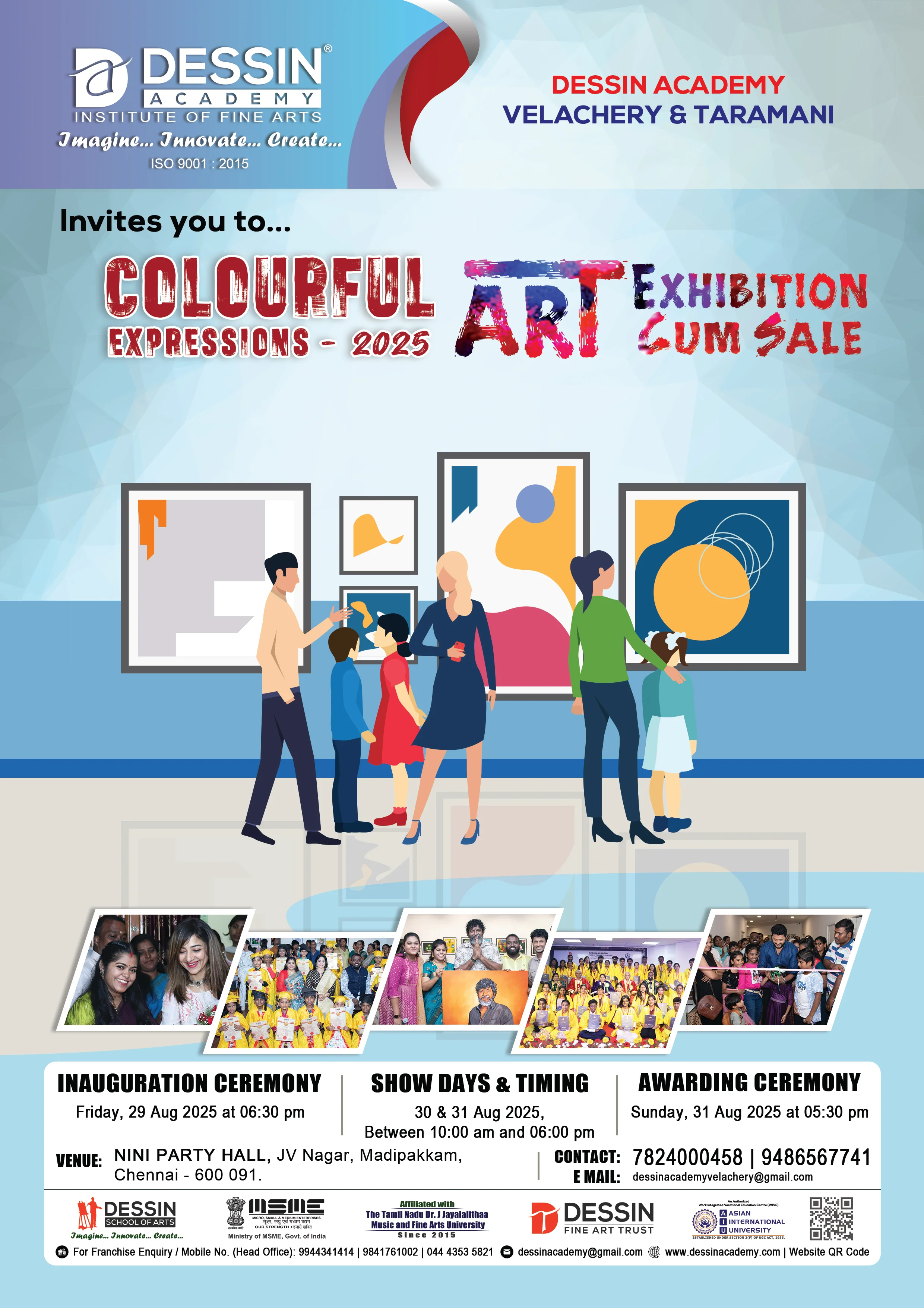 Colourful Expressions 2025 - Art Exhibition - Dessin Academy, Velachery