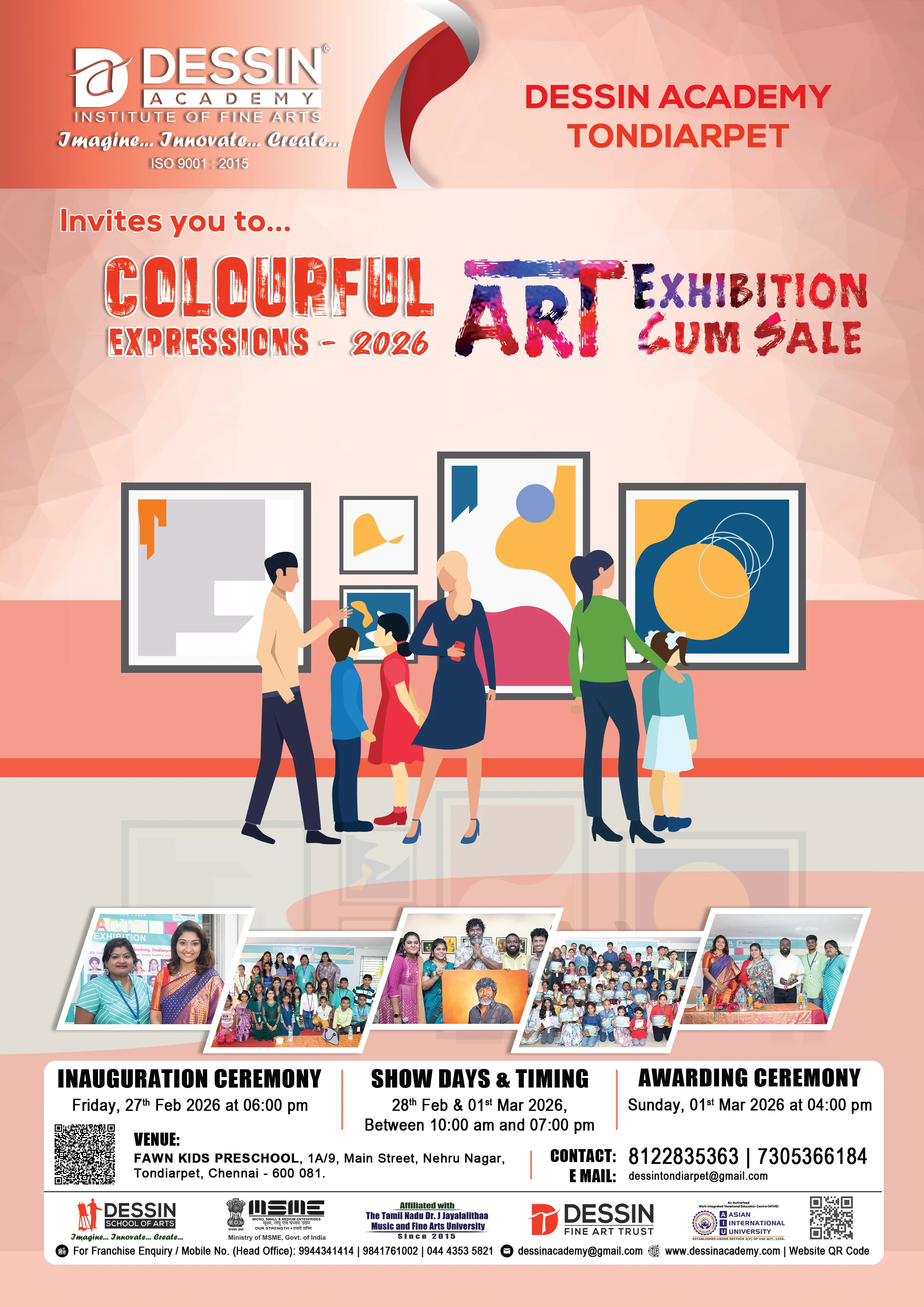 Colourful Expressions 2026 - Art Exhibition - Dessin Academy, Tondiarpet