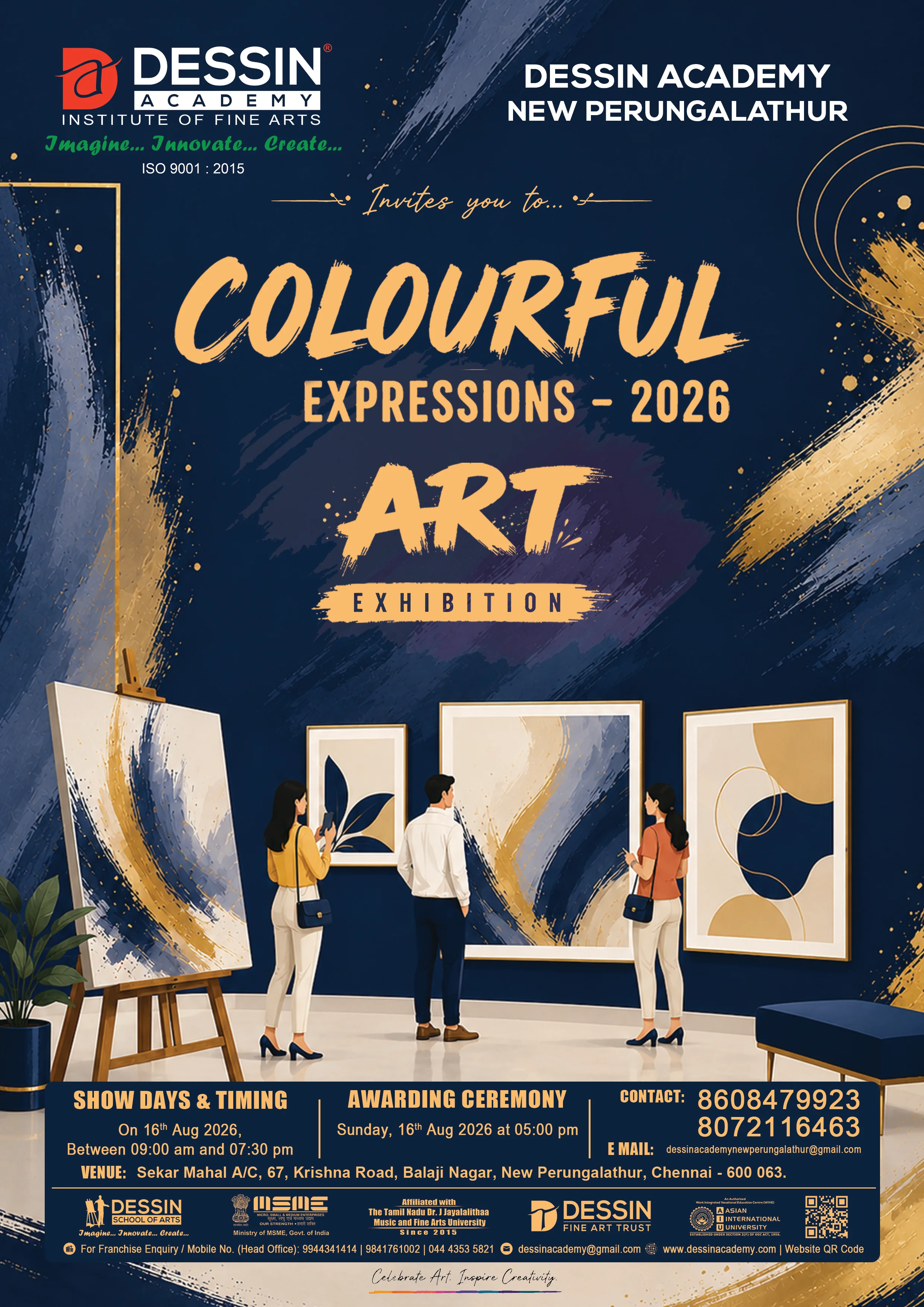 Colourful Expressions 2026 - Art Exhibition - Dessin Academy, New Perungalathur