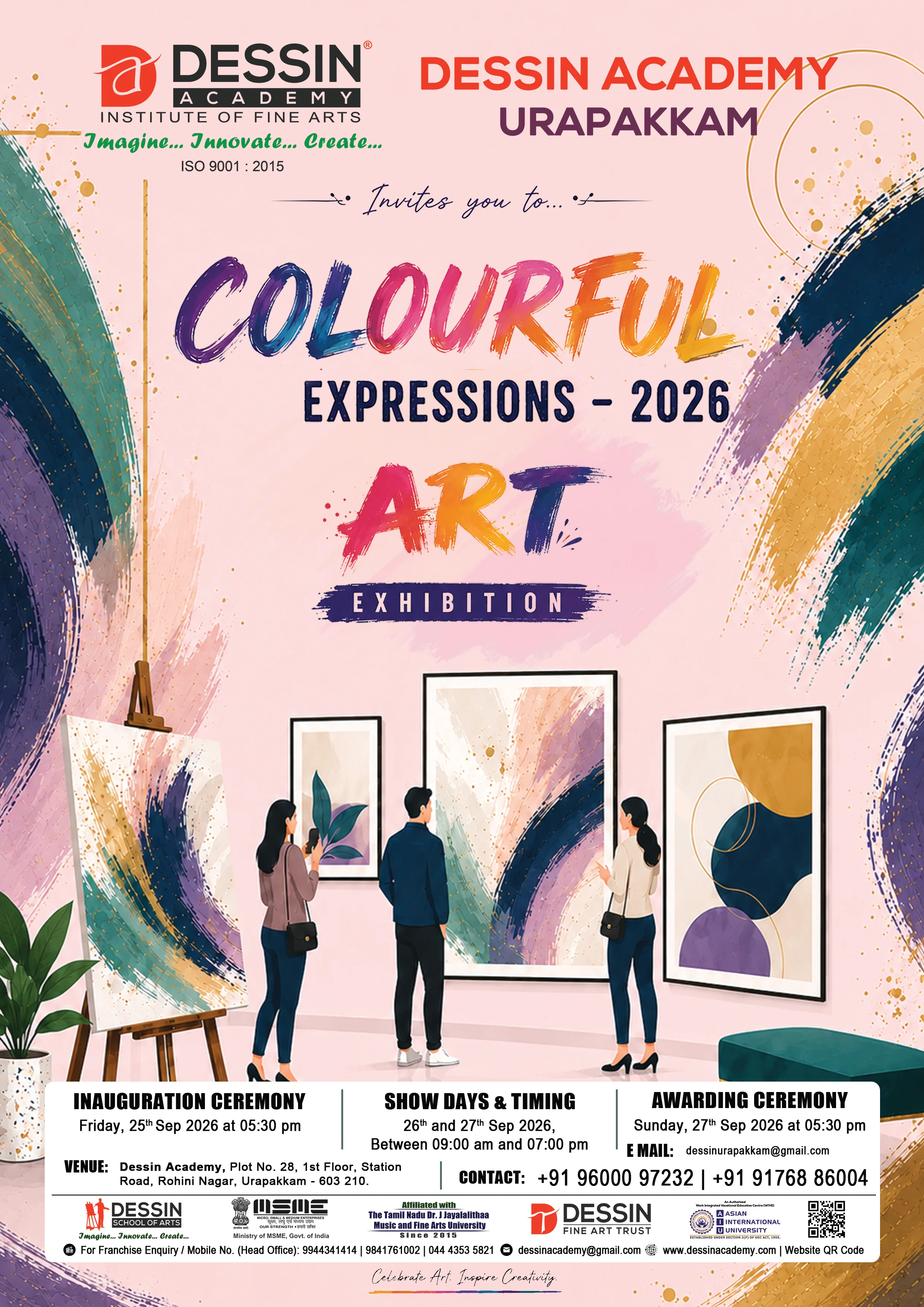 Colourful Expressions 2026 - Art Exhibition - Dessin Academy, Urapakkam
